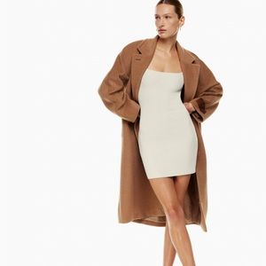 Aritzia Sculpt Knit Cami Dress in Matte Pearl